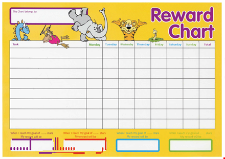 reward chart for kids - printable charts to encourage good behaviour template