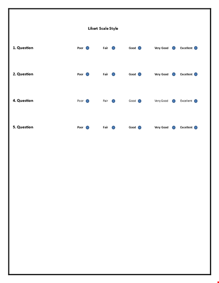 effective survey questions using the likert scale template