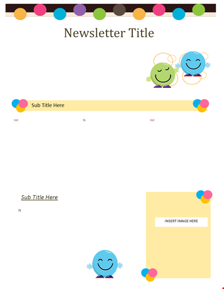 preschool newsletter template for effective communication with parents template