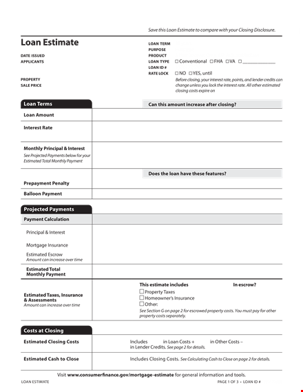 create accurate cost estimates with our easy-to-use template template