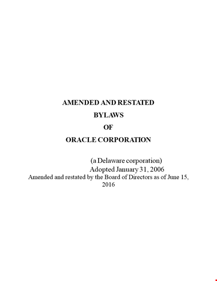 corporate bylaws: defining responsibilities of the directors | corporation template