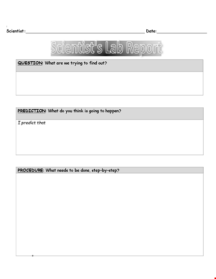 lab report template - create professional reports with ease | scientist template