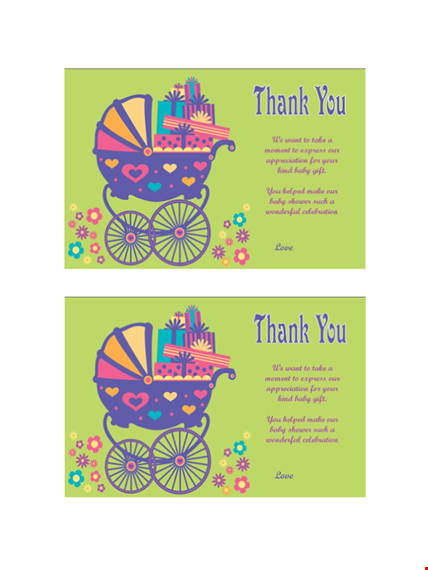 thank you card template - edit & print in minutes template