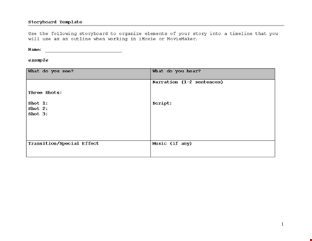 create engaging narratives with our storyboard templates template