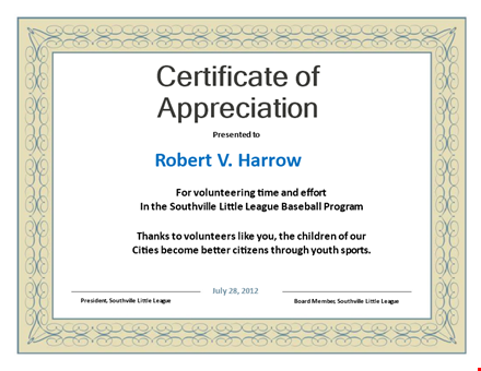 certificate of appreciation template - customize and download template