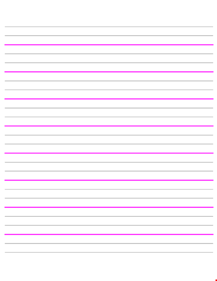 lined paper template - printable and free download template