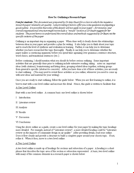 outline research paper template