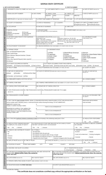 create professional death certificates | easily design and customize template