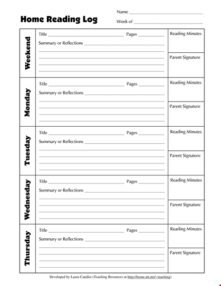 efficient reading log template - track your reading progress easily template