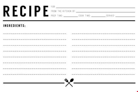 cookbook template | create your own cookbook easily template