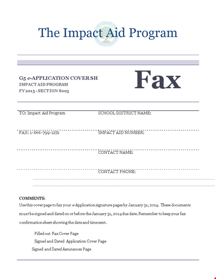 get noticed with our professional fax cover program | impact guaranteed template