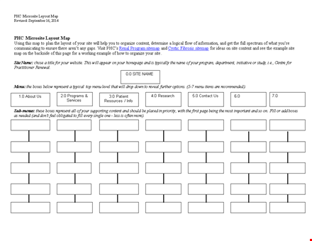 site map template - create a comprehensive site map for better navigation and organization template