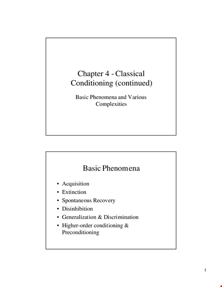 order conditioning example template