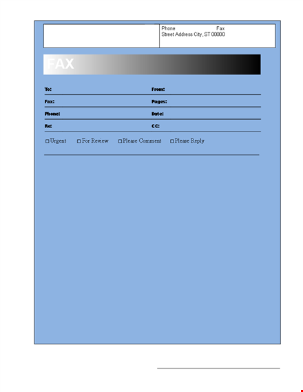 get a professional fax cover sheet template - easy to edit, download, and print template