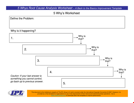 efficient root cause analysis template for process improvement template