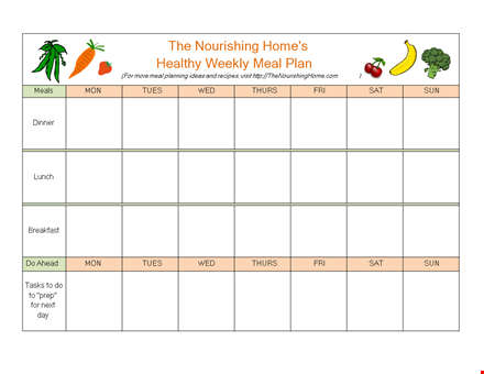 create a healthy weekly meal plan with our easy-to-use template template