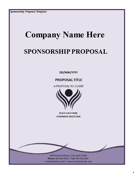 sponsorship letter template - customize for your needs template