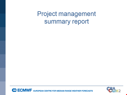 rescue your project with the project management summary report template template