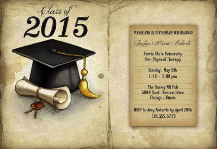 customizable graduation invitation templates for a memorable celebration template