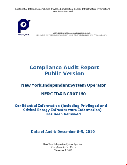 compliance audit template