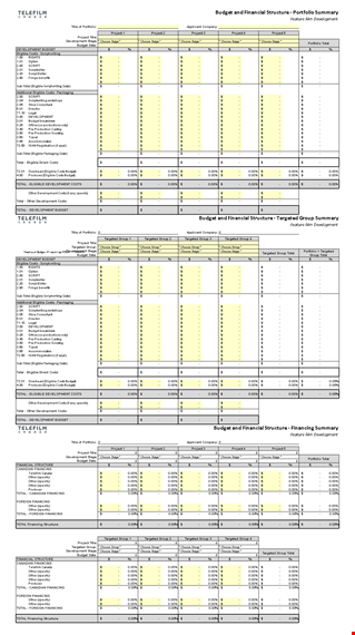 choose the right film budget template for total cost management of stage group template