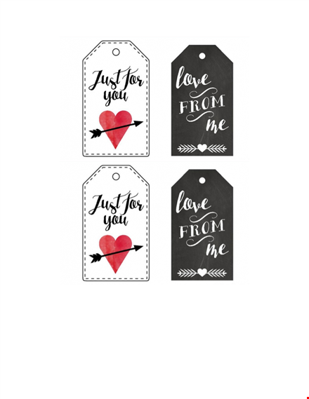 customizable free gift tag template - print at home template