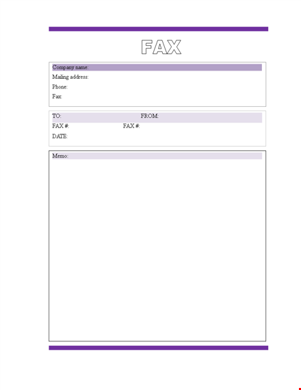 fax cover sheet template - free printable pdf, excel & word formats template