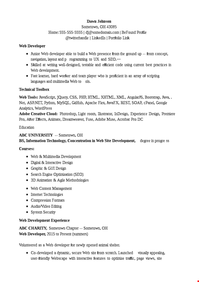 it job resume format template