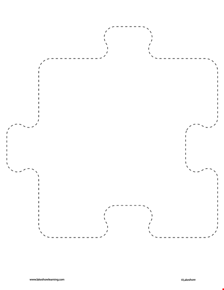 free puzzle piece template - customize and download template