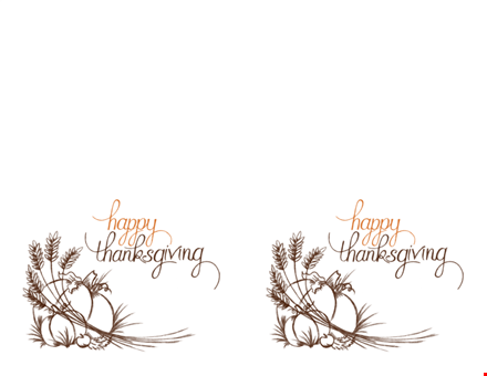 create a perfect thanksgiving menu for your family with our template template