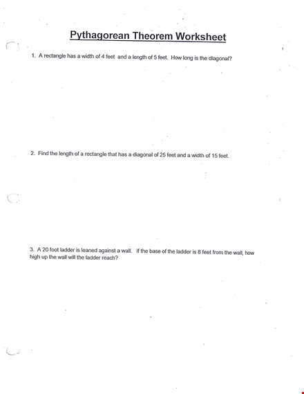 discover how to use pythagorean theorem with examples template