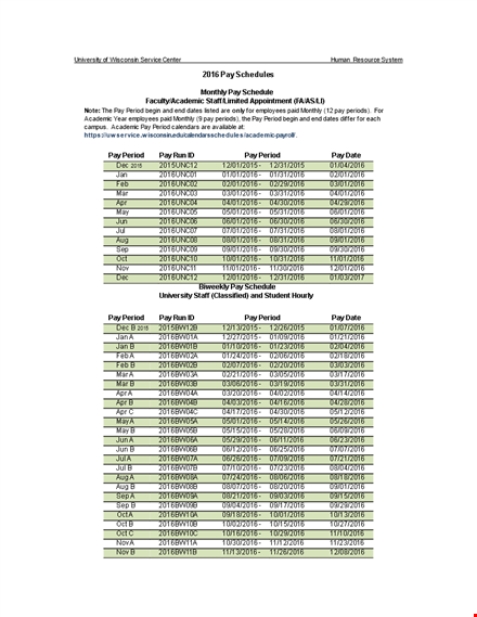 staff monthly schedule template template