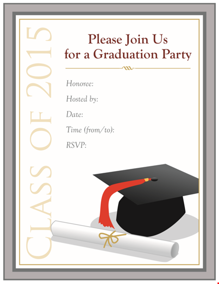 customizable graduation invitation templates - celebrate your success template