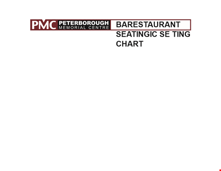 restaurant seating chart template for efficient table planning template