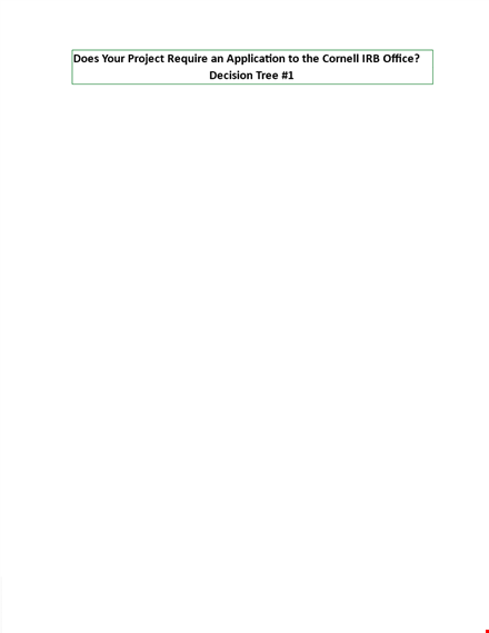 office decision tree template - simplify your project application process with cornell requirements template