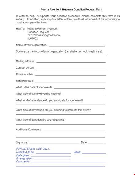 request donations with ease: create your donation request form template