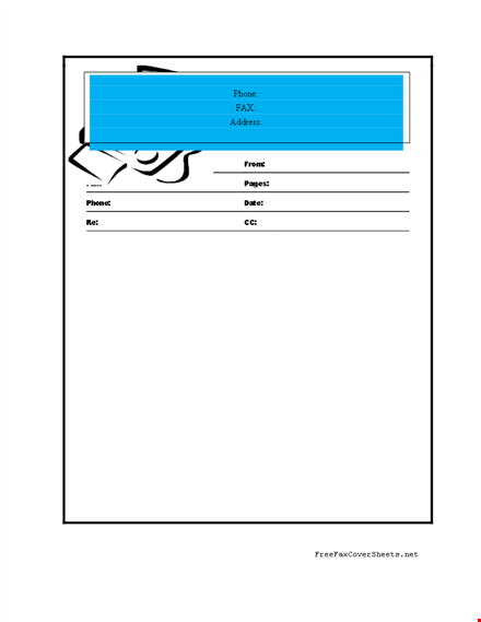 download fax cover sheet template - free & printable template