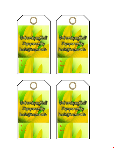 free gift tag template - customizable & printable template