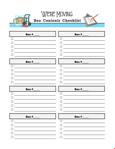 ultimate moving checklist - free download & printable pdf template