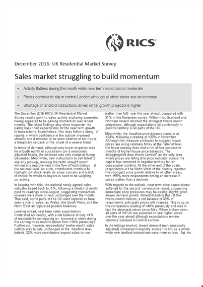 residential market survey template for the market mrics and frics template