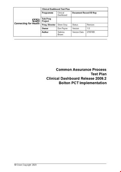 effective test plan template - ensure comprehensive testing template