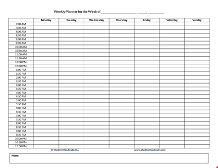 get organized with our daily & weekly planner templates template