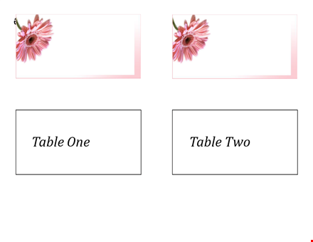 table tent template - customizable & professional template