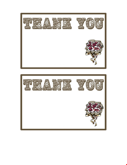 thank you card template - free editable printable cards template