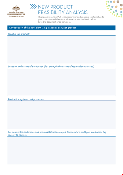 product feasibility analysis template - industry analysis for product feasibility template