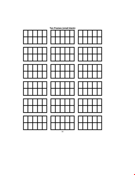 free ten frame template: engage students with visual math learning template