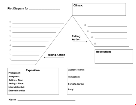 create engaging storylines with our plot diagram template - download now! template