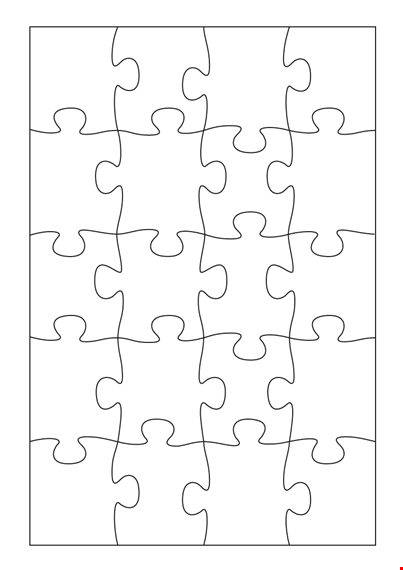 puzzle piece template - customize and print in minutes template