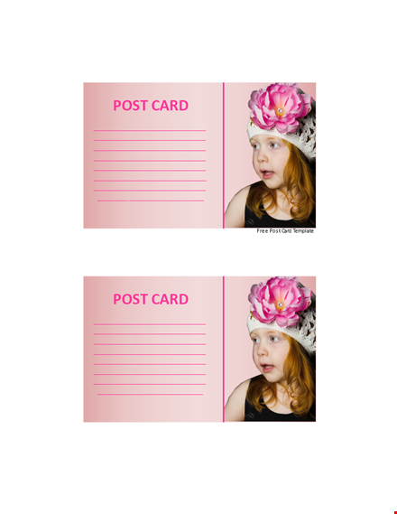 customizable postcard templates - get started today! template