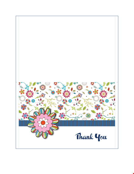 thank you card template - editable & printable designs template